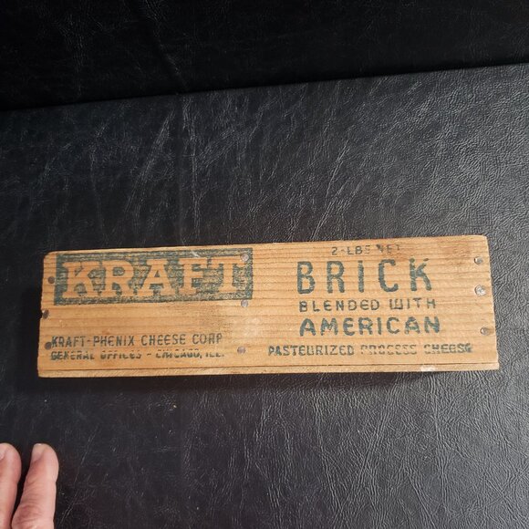 Wooden Kraft 2lb. Brick Blended with American Pasteurized Process Cheese - Picture 3 of 5
